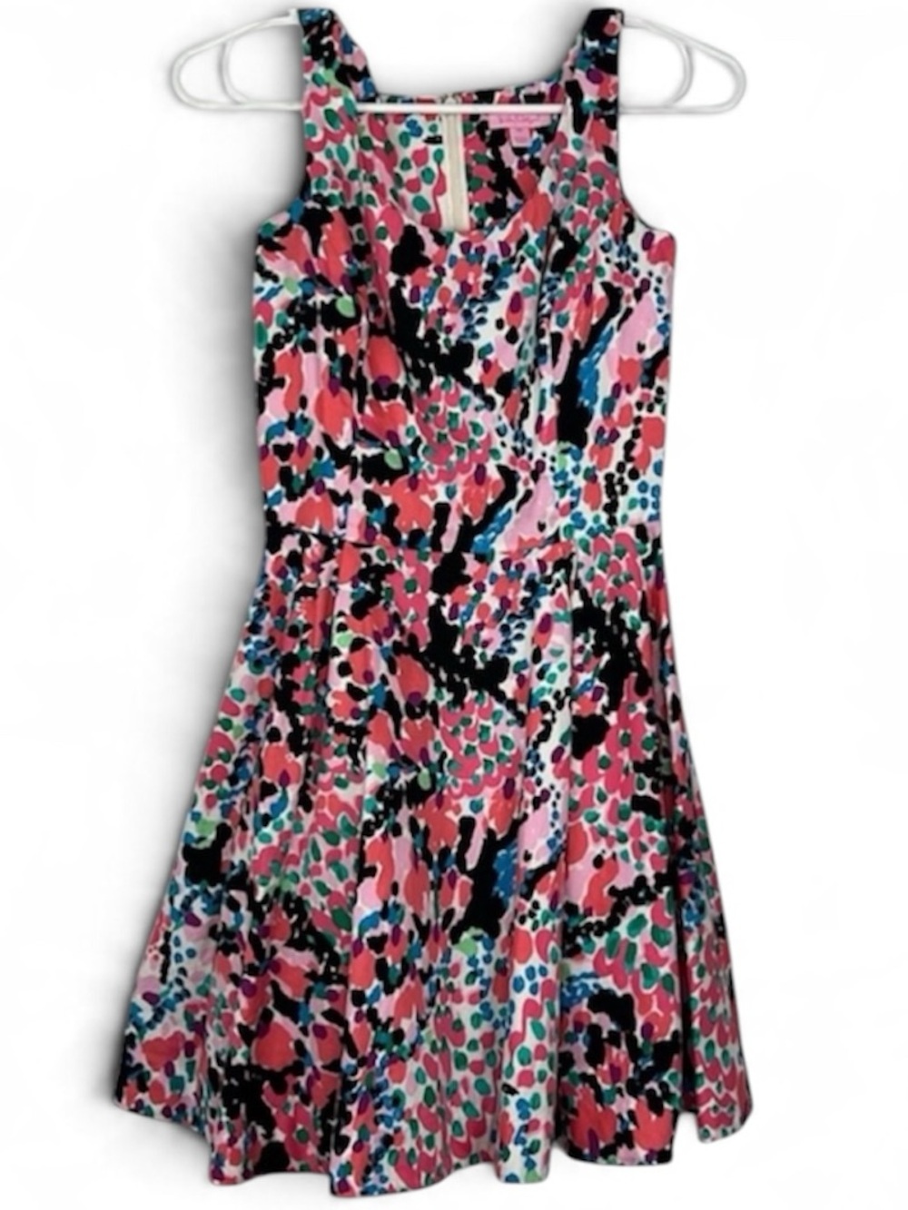 Lilly Pulitzer Gosling Sweet Nothings Print Sz 00 Pink Blue Fit & Flare Mini